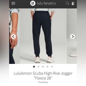 Lululemon Athletica Women’s Navy Joggers
